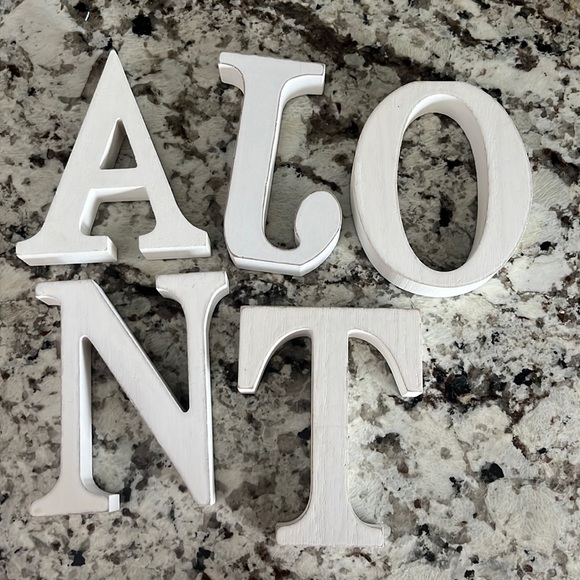 Brand new hobby lobby white block letters - Picture 1 of 4